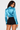 Premium Satin Electric Blue Fitted Shirt - FREYJA GLOBAL-