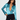 Premium Satin Electric Blue Fitted Shirt - FREYJA GLOBAL-
