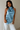 Satin Blue Halter Neck Top - FREYJA GLOBAL-